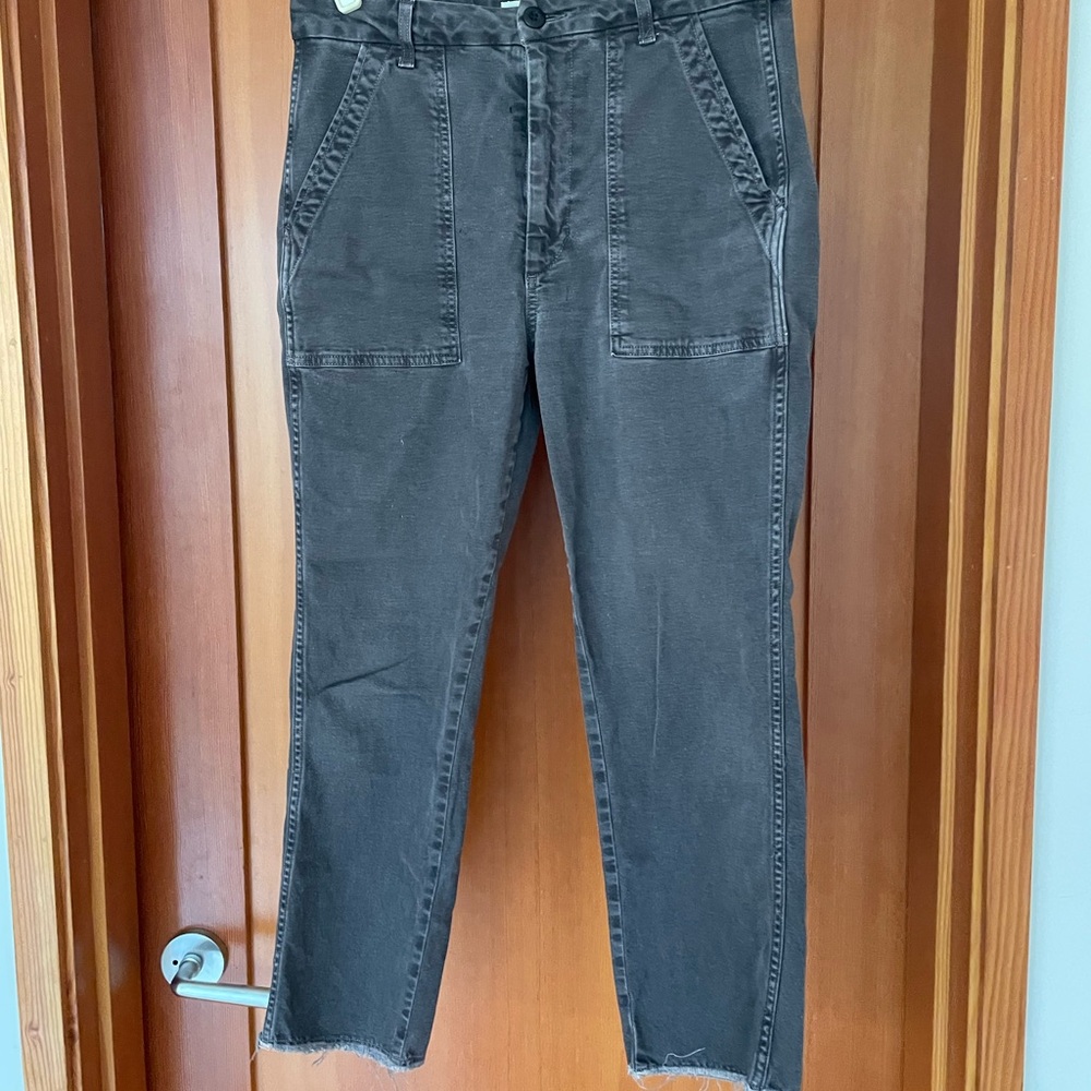 AMO Brown/grey Ankle Cropped Pants